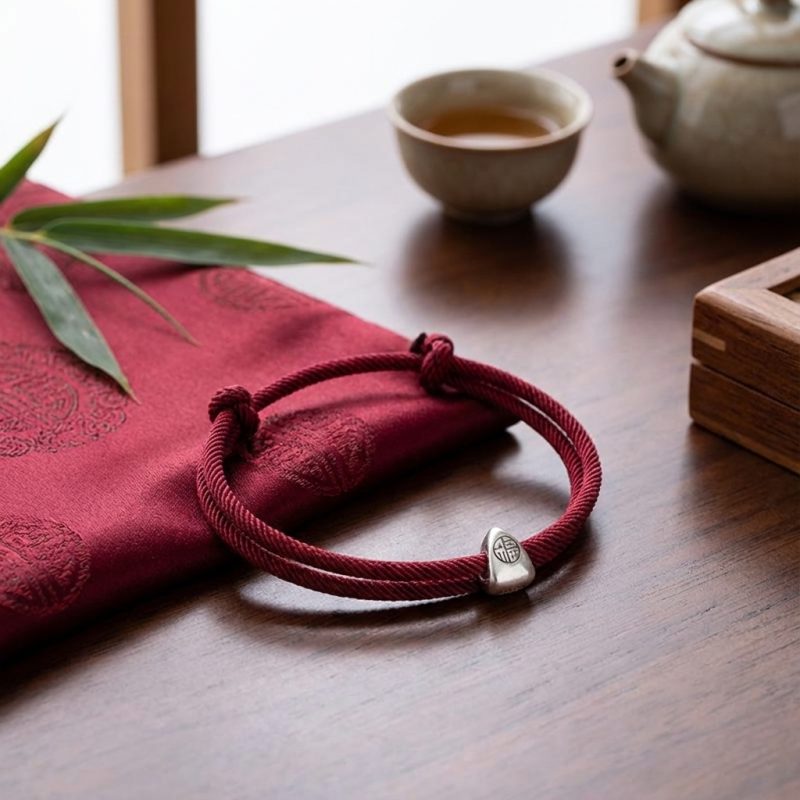 Red String Fu Lucky Bracelet - Professional Photo