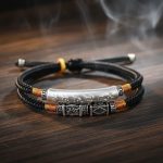 Tibetan Mantra Double Bracelet - For Luck & Protection - Professional Photo