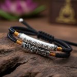 Tibetan Mantra Double Bracelet - For Luck & Protection - Professional Photo