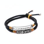 Tibetan Mantra Double Bracelet - For Luck & Protection - Professional Photo
