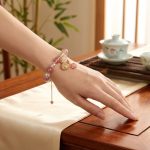 Strawberry Quartz Heart Bracelet - Professional Photo