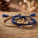 Blue Copper Beads Bracelet Set - Professional Photo