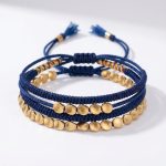 Blue Copper Beads Bracelet Set - Professional Photo
