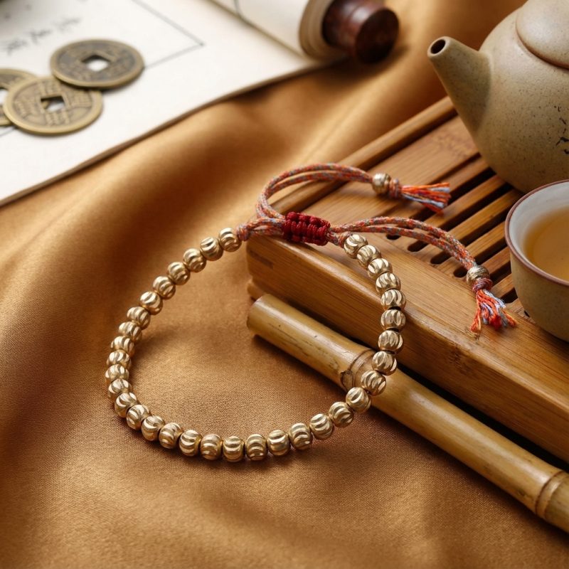 Copper Beads Tibetan Bracelet - Professional Photo