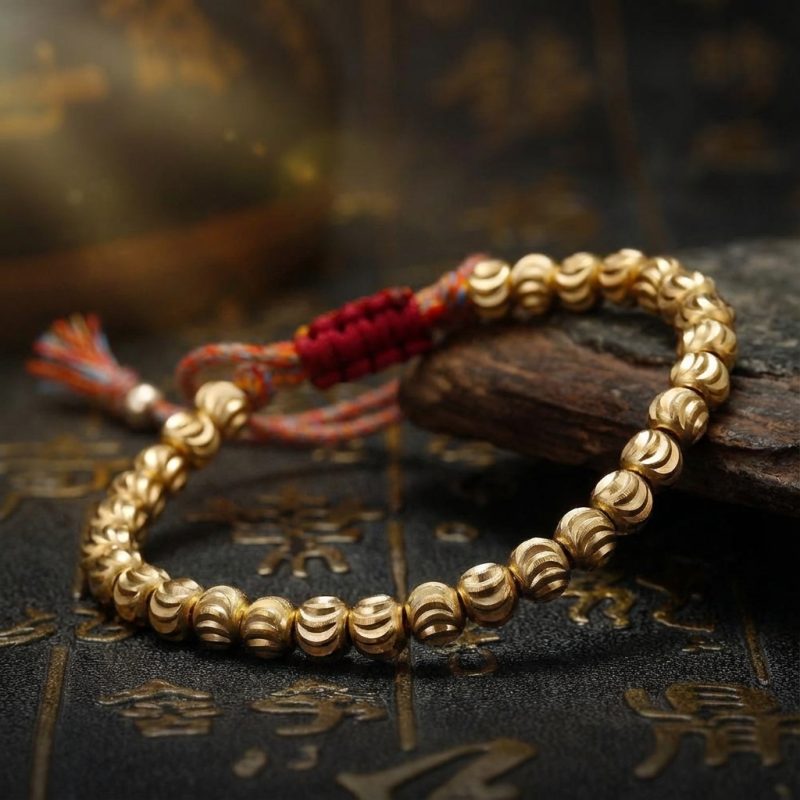 Copper Beads Tibetan Bracelet - Professional Photo