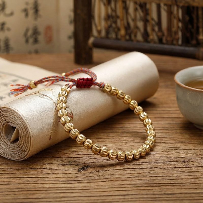 Copper Beads Tibetan Bracelet - Professional Photo