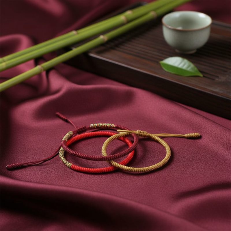 Tibetan Handmade Knot Bracelets - For Security - Professional Photo