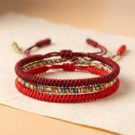 Tibetan Buddhist Knot Lucky Rope Bracelet - Professional Photo