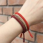 Tibetan Buddhist Knot Lucky Rope Bracelet - Professional Photo