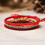 Tibetan Buddhist Knot Lucky Rope Bracelet - Professional Photo