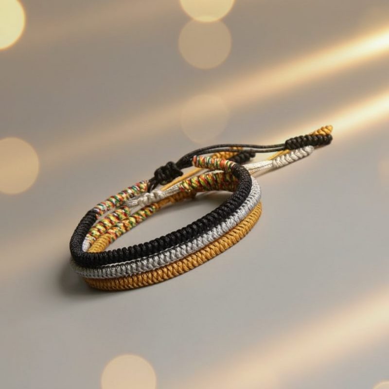 Tibetan Handmade Knot Bracelets - Attract Wisdom - Professional Photo