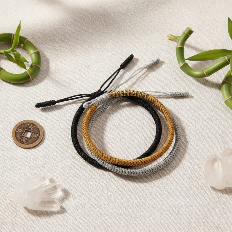 Tibetan Handmade Knot Bracelets - Attract Wisdom - Professional Photo