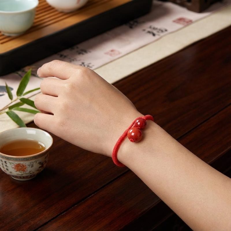 Original Tibetan Lucky Red String - Professional Photo
