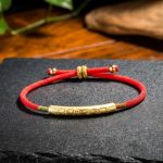Tibetan Red String Bracelet - Buddhist Lucky Charm - Professional Photo