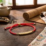 Tibetan Red String Bracelet - Buddhist Lucky Charm - Professional Photo