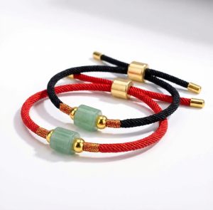 Tibetan String Aventurine Bracelet - Handmade - Professional Photo