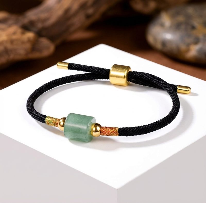 Tibetan String Aventurine Bracelet - Handmade - Professional Photo