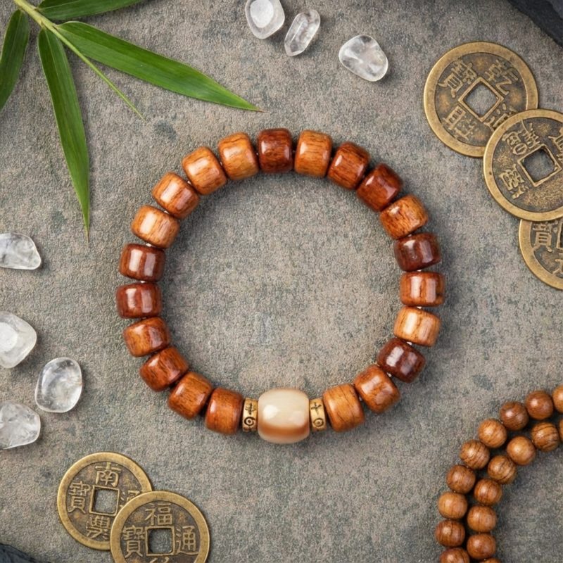 Tibetan Guardian Spirit Natural Yak Bone Bracelet - Professional Photo