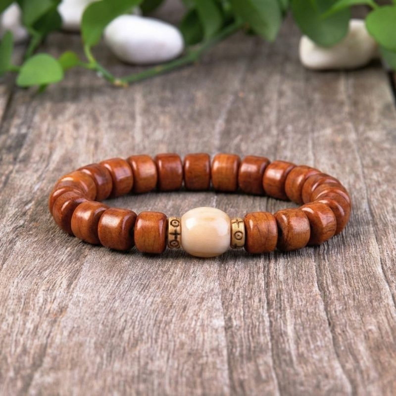 Tibetan Guardian Spirit Natural Yak Bone Bracelet - Professional Photo