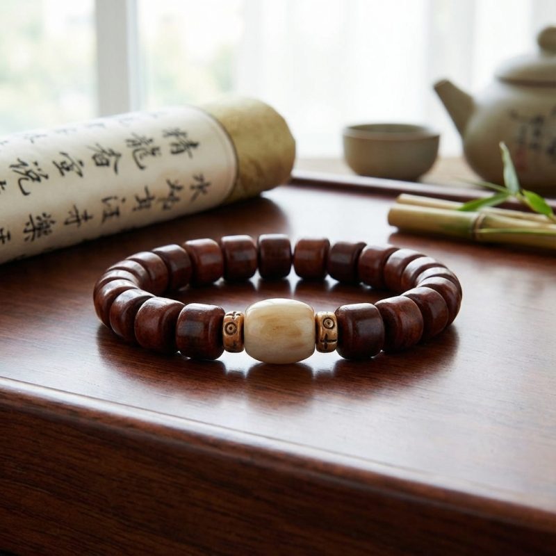 Tibetan Guardian Spirit Natural Yak Bone Bracelet - Professional Photo