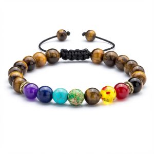 Tiger Eye Chakra Bracelet - Protection & Balance - Professional Photo