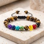 Tiger Eye Chakra Bracelet - Protection & Balance - Professional Photo