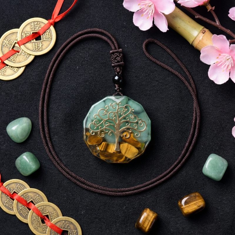 Tree of Life Orgonite Necklace - Energy Protection - Professional Photo