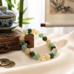 Triple Prosperity Bracelet - Citrine, Green Aventurine, Turquoise - Professional Photo