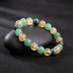 Triple Prosperity Bracelet - Citrine, Green Aventurine, Turquoise - Professional Photo