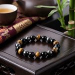 Triple Protection Bracelet - Tiger’s Eye, Obsidian, Hematite - Professional Photo
