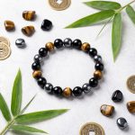 Triple Protection Bracelet - Tiger’s Eye, Obsidian, Hematite - Professional Photo