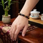 Triple Protection Bracelet - Tiger’s Eye, Obsidian, Hematite - Professional Photo