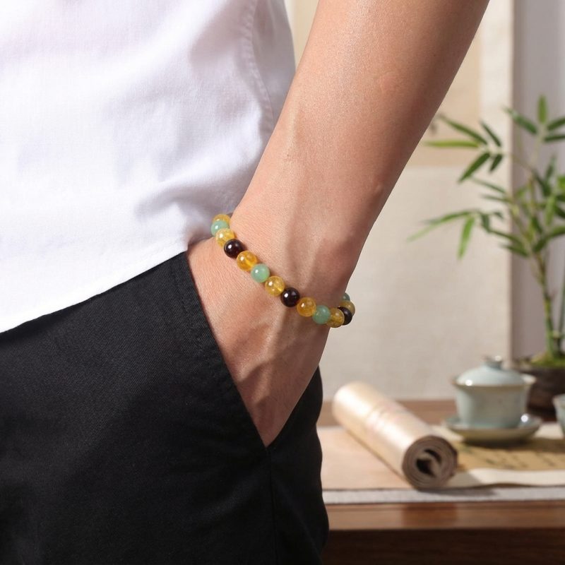 Triple Success Bracelet – Citrine, Aventurine, Garnet - Professional Photo