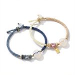White Agate Fu Couple Bracelets - Give the Gift of Luck - Professional Photo