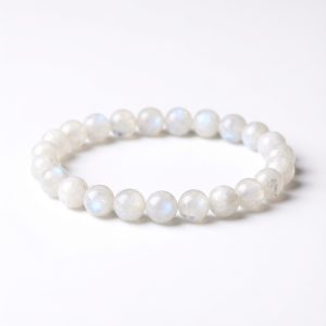 White Moonstone Bracelet - Feminine Energy - Professional Photo