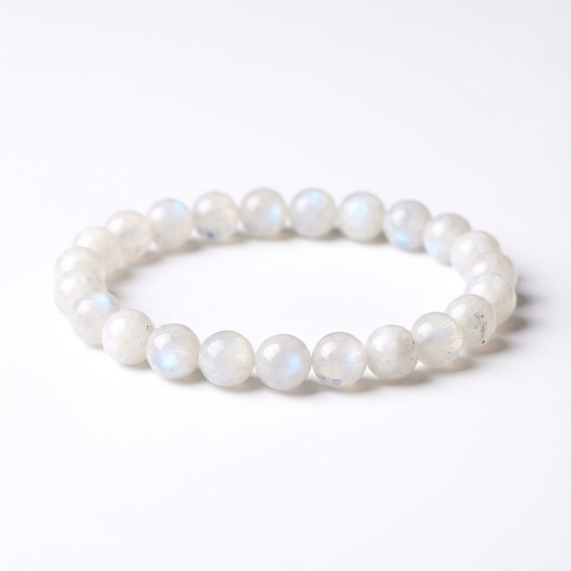 White Moonstone Bracelet - Feminine Energy - Professional Photo
