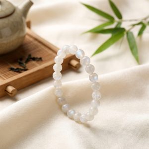 White Moonstone Bracelet - Feminine Energy - Professional Photo